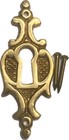 Victorian Key Hole Cover Vertical Cast Brass