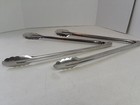 Lot Of 4  Stainless Steel Tongs Grill Barbeque Kitchen American Metalcraft  Fegs