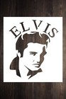 1- 5x6 Inch Custom Cut Stencil   nd-68  Elvis Arts And Crafts Scrapbooking Paint
