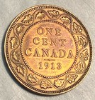 1913 Canada Large Cent Original Blazing Red Choice Uncirculated Km-21 Chn