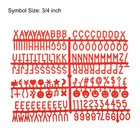 Felt Letter Board Letters Numbers Symbols 3 4 Inch Red Alphabet Changeable