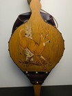 Vtg Rems 1964 Hand Carved Deer Fireplace Bellows Leather Brass Rustic Cabin Usa