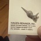 New Hagen Renaker Vintage Figurine Tiny Gray Field House City Mouse