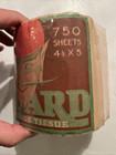 Vintage Circa 1920s Antique Wizard Brand Tissue Toilet Paper Nos 750 Sheets
