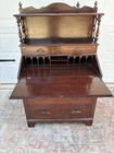 Antique Secretary Desk Drop Front Vintage Mahogany Northwestern Cabinet Co