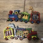 Circus Train Clown Balloon Nursery Decor Vtg Burwood Set Of 11  Child   s Room
