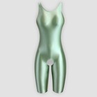 Mjinm Women Lady Jumpsuits Playsuits Overalls Wetlook Shiny Tights Leotard Pants
