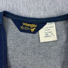 Vintage Wrangler Denim Vest Mens Xl Blue 14oz Cotton Cowboy Western Usa 70s 80s
