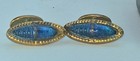 Vintage Cufflinks Lot Of Very Nice 5 Pairs Swank Glass Abalone Enamel Mop