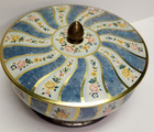 Vintage Decorative Floral Tin With Lid