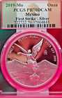 2019 Mo Mexico Libertad 1 Onza Silver First Strike Pcgs Pr70dcam Mexico Flag   