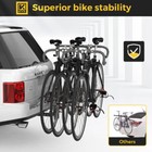 4-bike Carrier Rack Hitch Mount 2  Swing Down Receiver Bicycle For Car Suv Truck