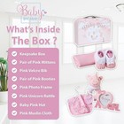 Baby Box Shop Baby Girl Gift Set - Pink Keepsake Box With 7 Essentials 