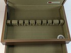1847 Rogers Mcm Laminate Wood Flatware Storage Chest Tarnish-proof For 12