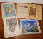W f  Shaw 1800-1900 s Antique Sheet Music Lot 5 Piano Song Books Rare 