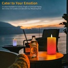 Led Color Changing Remote Timer Electric Multi Colored Flameless Candle 6 