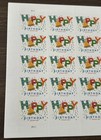 Sheet Of 100 Unused Forever First Class Happy Birthday Celebration Postage Stamp