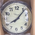 Vintage Ingraham 30-236 Round Glass 14  Wall Electric School Clock Brand New
