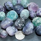 Rainbow Fluorite Crystal Tumbled Stones  by The Piece Or Pound  Wholesale