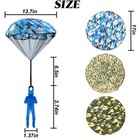 6pcs Army Camo Parachute Toys For Kids Hand Throwing Kids Outdoor Games  Army   