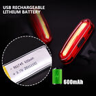 Usb Rechargeable Led Bicycle Cycling Tail Light Bike Rear Warning Light 6 Modes