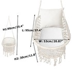 Baby Hammock Swing Foldable Portable Cradle Natural Woven Basket Bed