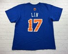Adidas Nba New York Knicks Jeremy Lin  17 Player Jersey T Shirt - Size Xl