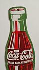 Vintage Coca Cola Bottle Porcelain Enamel Metal Sign Size 22  X 7  Inch