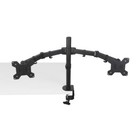 Dual Monitor Desk Mount Stand Heavy Duty Fully Adjustable Screens 27  33lbs
