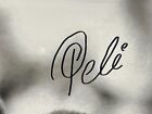 Muhammad Ali Pele Dual Hand Signed Autograph 16x20 Photo  cut Framed Beckett Jsa