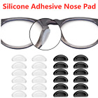 10pairs Anti-slip Silicone Stick On Nose Pads For Eyeglasses Sunglasses Glasses