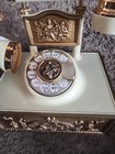 Vintage Rotary Telephone Deco-tel French Provincial Style Cream Gold Ornate