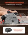 Vevor Track Saw 5-1 2 In Plunge-cut Circular Saw Kit 20v Battery  tool Only 