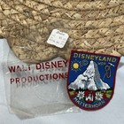Vintage 1960s Disneyland Made In Switzerland Matterhorn Hand Embroidered Patch