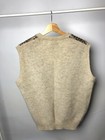 Men   s Vintage Wool Vest V-neck Excellent Condition Size L