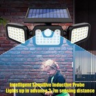 1-2 Pack Led Motion Sensor Solar Lights  outdoor Ip65 Waterproof Security Lamp