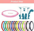 16pcs Adjustable Puppy Id Bands - Multi Coloured Whelping Collars For Dog  Kitte