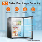 20 5 In  W 3 0 Cu  Ft  Upright Freezer Manual Defrost In Silver With Adjustable