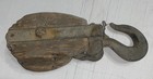 Vintage Single Pulley Block And Tackle 12 Inches Long