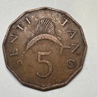 1966 Tanzania 5 Senti - Coin  c-050