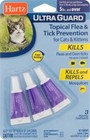 Hartz Ultraguard Topical Flea   Tick Cats And Kittens 5 Lbs Over  Cat 