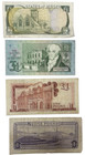 Channel Islands 4 Banknote Collection - Jersey  Gibraltar  Guernsey  Isle Of Man