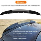 Bonbo Rear Wickerbill Spoiler For Chrysler 300 Srt 2005-2010  Add-on Type 2