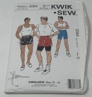 Vintage 90s Kwik Sew 2064  Sewing Pattern Adult Shorts