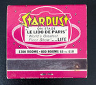 Vintage 60s Stardust Las Vegas Casino Matchbook Showgirl Lido Aku Aku Tiki Full