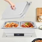 Electric Chafing Dish Buffet Set Stainless Steel Buffet Server Food Warmer