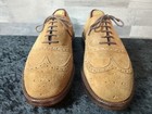 Vintage Johnston   Murphy Aristocraft Suede Wingtip Oxford Size 8 C