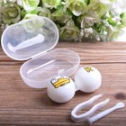 4 Pack Cute Cartoon Animal Contact Lens Case Kit Storage Box Tweezers Remover
