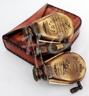 Antique Brass Binoculars R   J Beck London 1857 Nautical Opera Glass Vintage