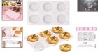 Colorful 2 Pack Of 3-inch Silicone Muffin Top Pans     Ideal For Tarts And More 